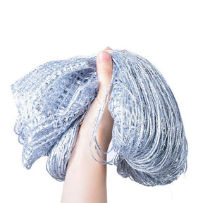 Home Decor Sequin Curtain for Doorway 37x79 inch Hanging-Grey