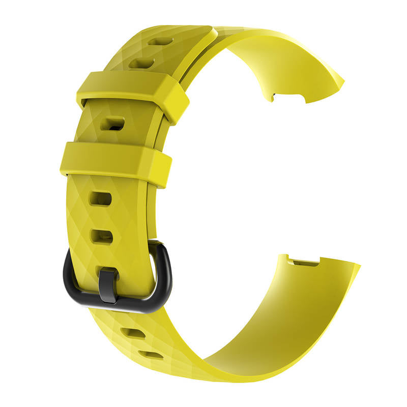 Watch Band For Fitbit Charge 3 Smart Watch Replacement Accessories-Yellow