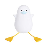 Silicone Duck Bedside Lamp Rechargeable for Nursery-Blue Mouth