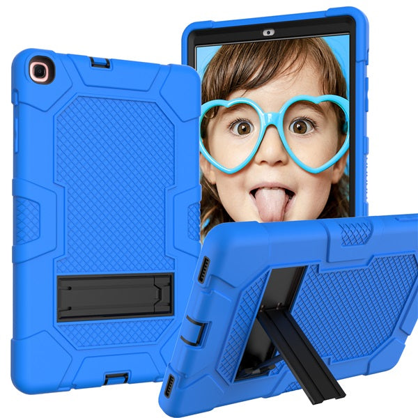 B3 Robot Tablet Case Silicone Shockproof Protective Stand Cover For Samsung Galaxy Tab A 10.1 T515/T510£¨2019)-DarkBlue&Black