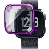 For Fitbit Versa Electroplated TPU Watch Case -Purple