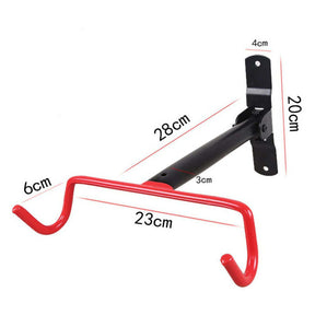 2 Pcs Bike Wall Mount Foldable Bicycle Storage Horizontal for Garage