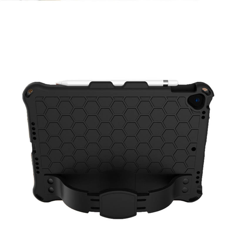 Hive iPad Case For iPad Pro/Air 10.5/iPad 10.2 Durable Stand Cover With Shoulder Strap-Black