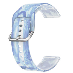 Semi Frosted Watch Strap Transparent Rainbow for Samsung Huawei Watch-04