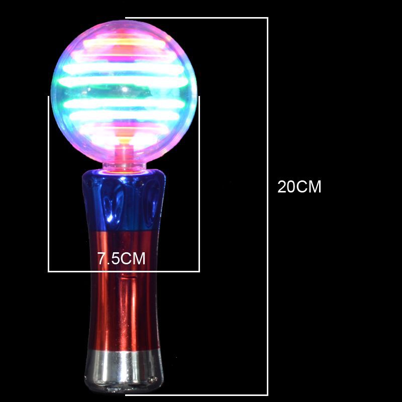 20cm Light Up Magic Ball Toy Wand for Kids Thrilling Spinning Light Show Fun Gift or Birthday Party Favor