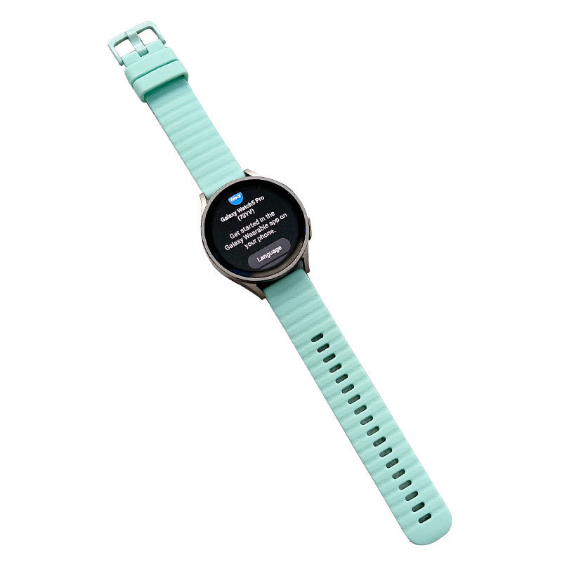 Sports Watch Strap Wave Pattern for Samsung Gear S2 Huawei Watch GT-LightBlue