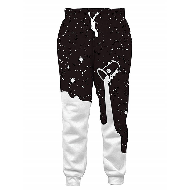 Boys Jogger Pants Funny 3D Graphic Sweatpants Athletic Sports Pants for Kids-Stars
