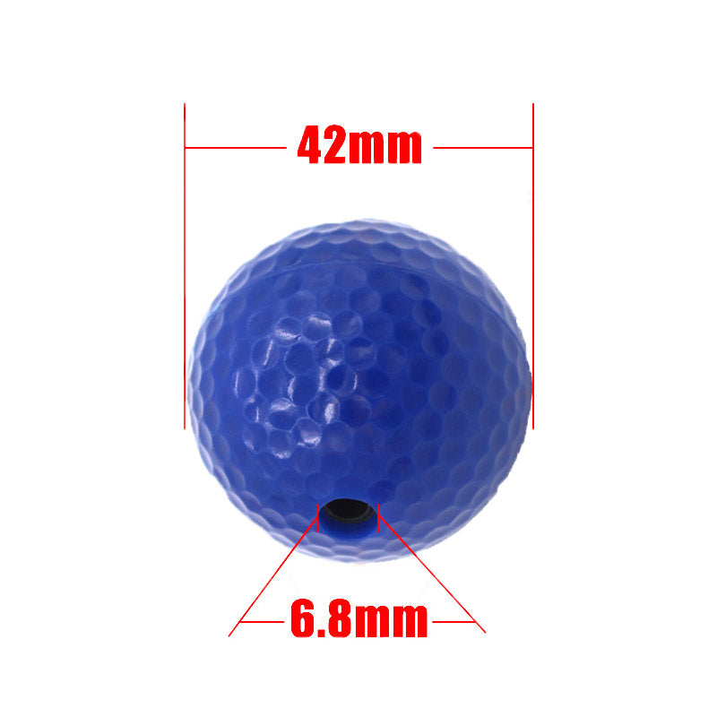 6 Pcs Ladder Toss Ball Replacement Set Kid Safe Soft Rubber Golf Balls-Red+Blue