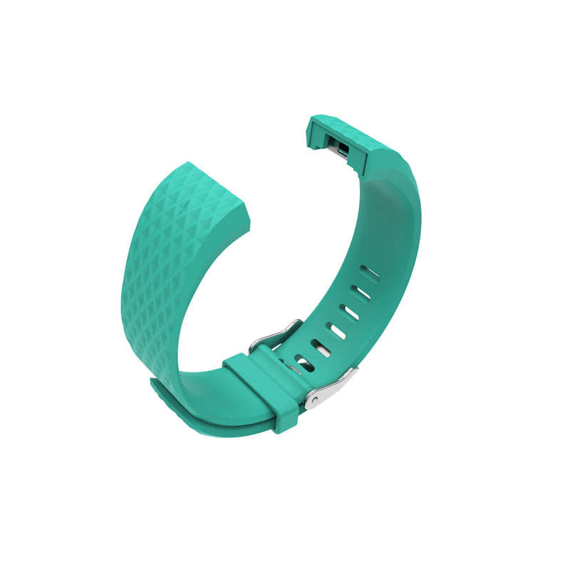 Silicone Replacement Strap Wrist Accessories For Fitbit Charge 2 -Teal