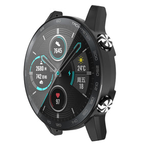 Soft Slim Full-Around Protective Watch Case Cover For Honor Magic Watch 2 46mm-Black