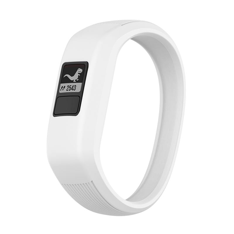 Soft Silicone Replacement Watchband for Garmin Vivofit JR Band for Kids Women Men-White
