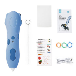 Rechargeable Creative 3D Printing Pen For Kids-Blue