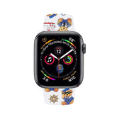 Color Printing Silicone Watch Band For Apple Watch SE/6/5/4/3/2/1(Bear)