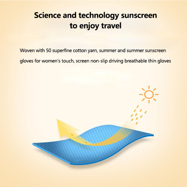 4 Pairs Women Gloves Summer Sunscreen Fingerless Gloves UV Protection Half Finger Gloves-B