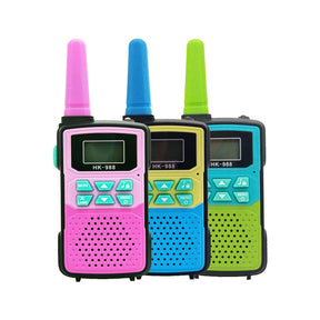 3 Pcs Kids Handheld Walkie Talkies 3 km Long Range for 3-12 Year