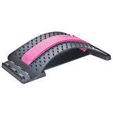 Lumbar Massager for Intervertebral Disc Sciatica Back Stretching Equipment-Pink