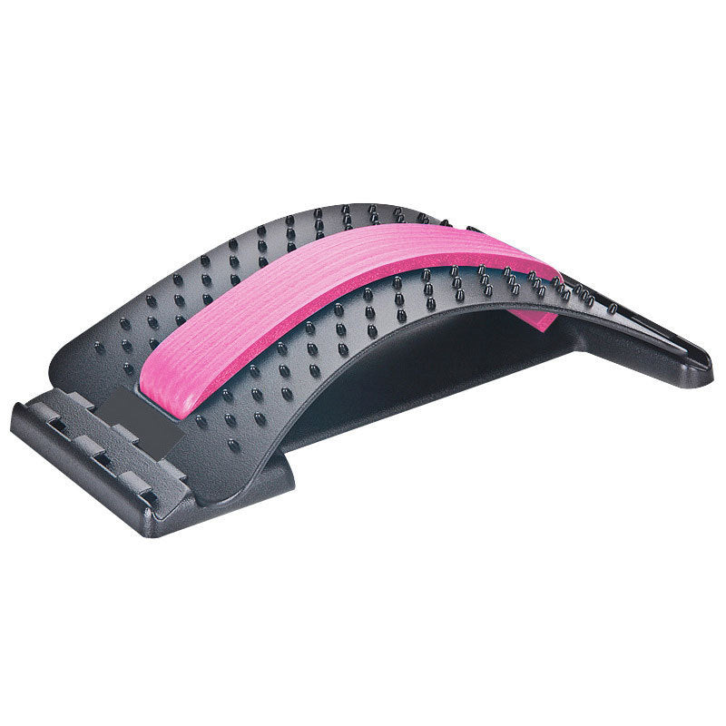 Lumbar Massager for Intervertebral Disc Sciatica Back Stretching Equipment-Pink