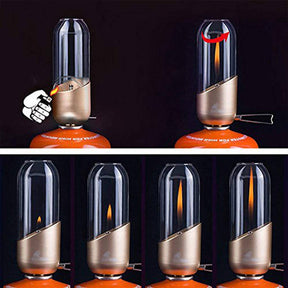 Camping Gas Lamp Portable Outdoor Light-Orange