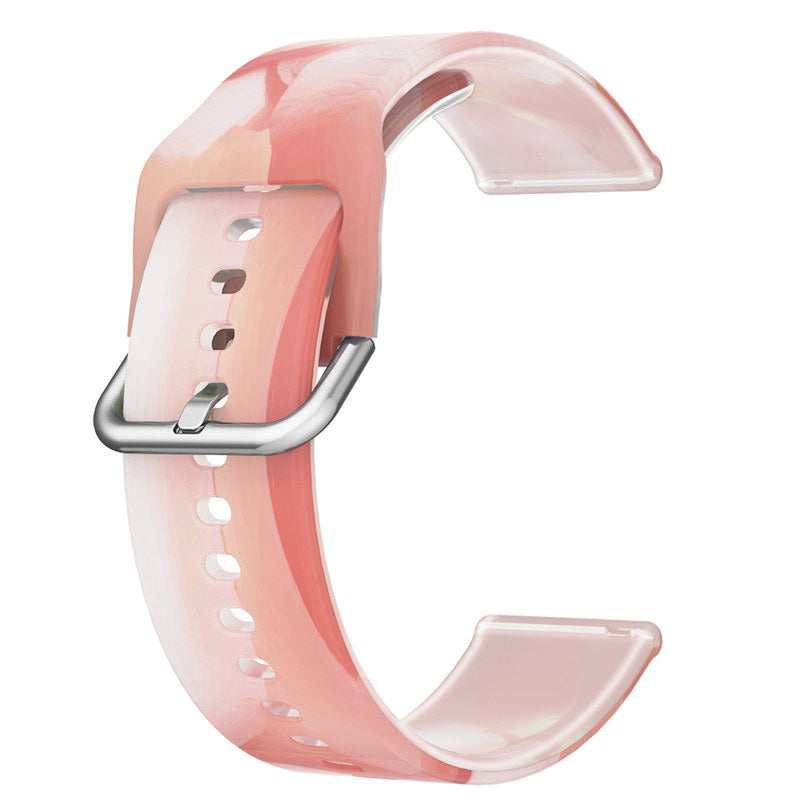 Semi Frosted Watch Strap Transparent Rainbow for Samsung Huawei Watch-02