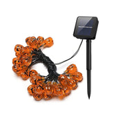 Solar Pumpkin String Lights Waterproof for Halloween Decor