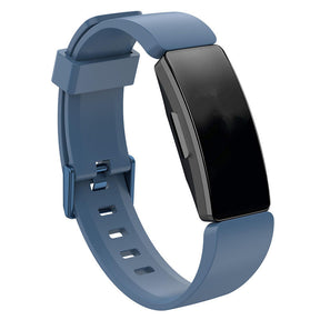 Soft Silicone Wristband Replacement Sports Watch Band For Fitbit Inspire/Inspire HR/ACE 2 -Rock Cyan