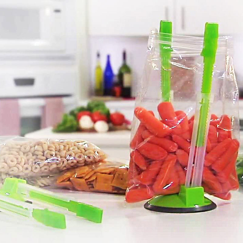 2 Pack Baggy Rack Holder For Food Prep Bag Ziplock Bag Holder Stand
