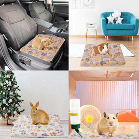 2 Piece Pet Plush Bed Mat Warm Sleep Pad-B