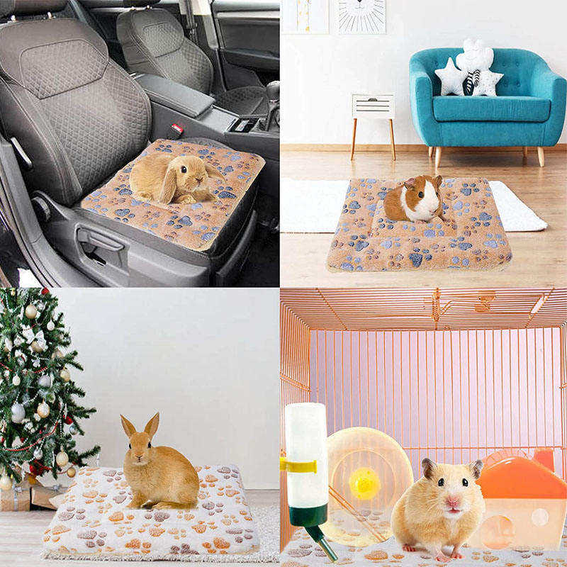 2 Piece Pet Plush Bed Mat Warm Sleep Pad-B