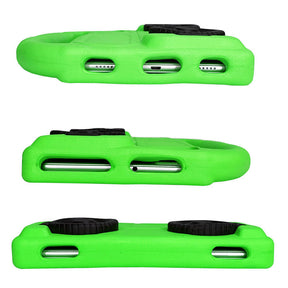 Wheel Samsung Tablet Tablet Case For 8.0inch Tab A 3 4 E/8.7inch Tab A7lite Shockproof Stand Cover With Handle Stand-Green