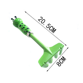 Home & Living20.5cm Kids Gardening Tools Mini Green Hand Rake Safe Toy Gardening Tools for Soil Planting Digging Transplanting