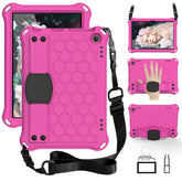 Hive Kindle Fire HD8/HD8 Plus (2020) Tablet Case Durable Stand Cover With Shoulder Strap-RoseBlack