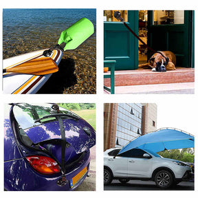 4 Pcs Heavy Duty Suction Cup with Hooks for Car Awning Boat Camping Tarp