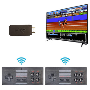 1080P HD Output Retro Video Game Console with Dual 2.4G Wireless Controllers-Black