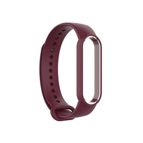 Xiaomi Band 5 Watch Bands Silicone Quick Release Strap Waterproof Replacement Wristband For Women-Red Wine