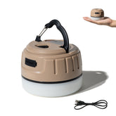 Portable LED Camping Light Magnetic Base for Hurricane Emergency Hiking-Brown