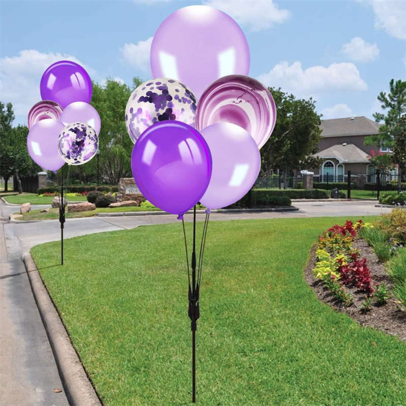 62pcs 12inch Purple Balloons Assorted Latex Purple Confetti White Balloons Garland Arch Kit for Wedding Birthday Graduation Party Decorations