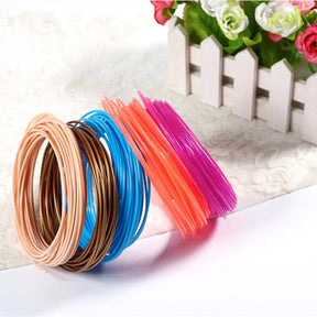 10 Pcs 3D Pen Filament Kit 1.75mm PLA Plastic for 3D Printing Pens-Random Colors