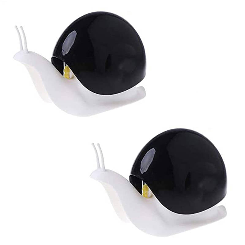 2 Pack Cute Snail Soap Dispenser for Kitchen Bathroom Accessories-Black