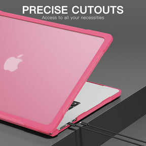 Shockproof Case Solid Color Compatible with Macbook Air 15 2023 A2941-Rose