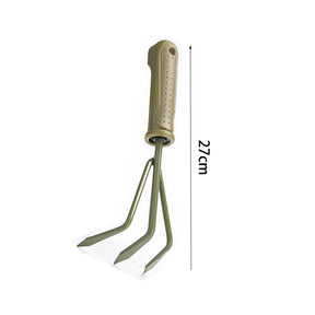 Home & Living27cm Gardening Three-Tine Rake Carbon Steel Garden Tool Lightweight Soft  Ergonomic Handle Grip Non-Slip