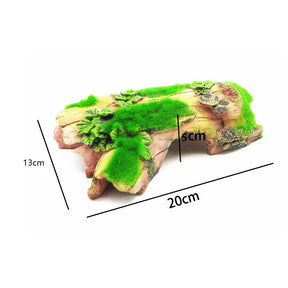 Reptile Resin Wood Aquarium Cave Decor for Fish Shrimp-B