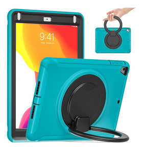 CowKing iPad Case With Handle Grip For iPad 9.7 2018/2017/Pro9.7/Air2/Air1-Blue Black