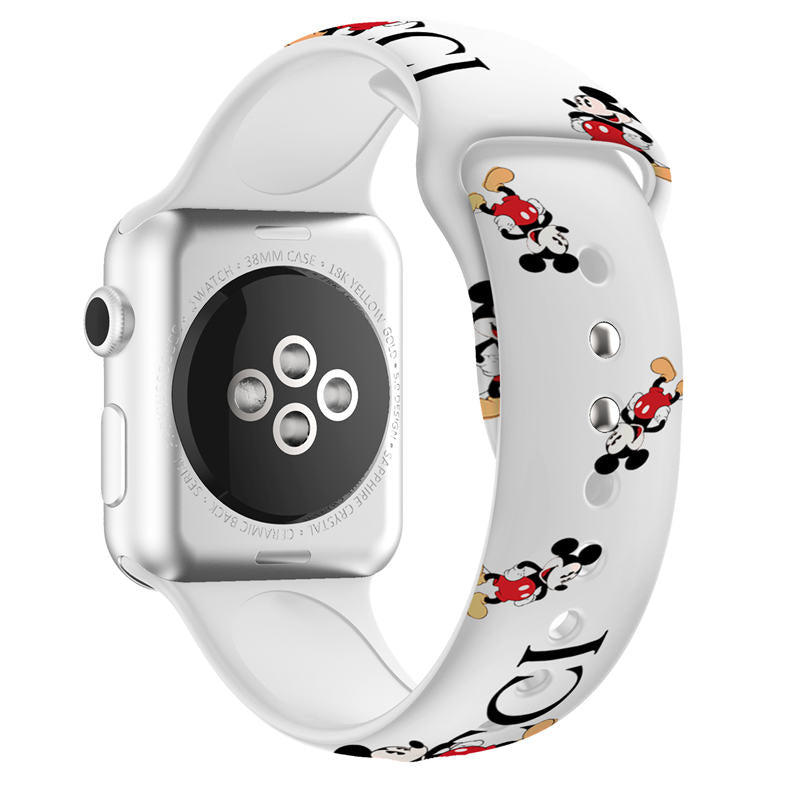 Soft Silicone Cartoon Mickey Mouse Bands for Apple Watch Series SE/6/5/4/3/2/1-C3