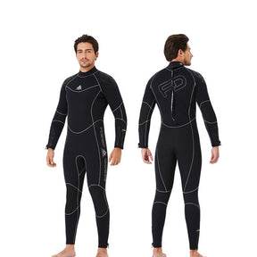 Adore 5MM Wetsuit Warm One-piece Cold Winter Snorkeling Surfing Wetsuit For Men-D530004-Black