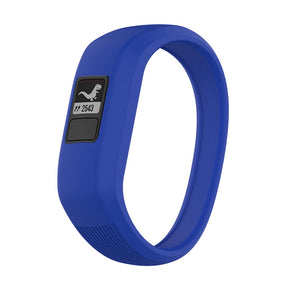 Soft Silicone Replacement Watchband for Garmin Vivofit JR Band for Kids Women Men-Dark Blue