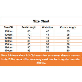 Girls Joggers Long Pants Pockets Outdoor Casual Trousers Rainbow-Black