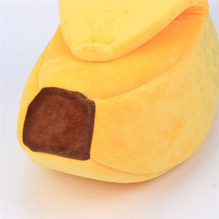 Cute Banana Cat Bed House Soft Pet Supplies-Yellow