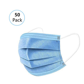 50Pcs Disposable Face Masks For Kids-Blue