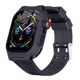 Rugged Strap with PET Transparent Film + 360 Full Protective Case For Apple iWatch 7