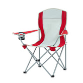 Lightweight Camping Chair with Arm Rest Cup Holder and Carry Bag-Red